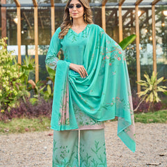 Modern Cotton Kurta Set with Floral Print