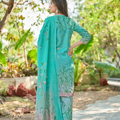 Modern Cotton Kurta Set with Floral Print