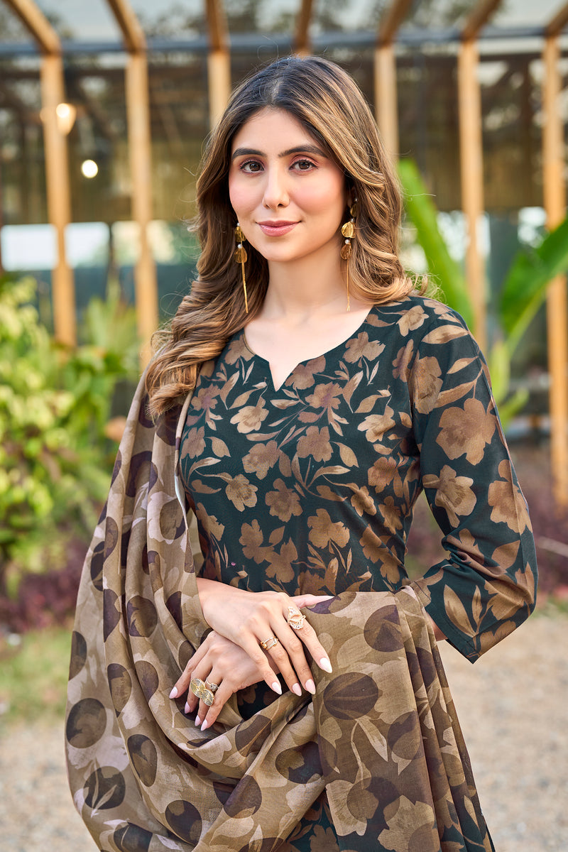 Mal Cotton Digital Print Kurta Pant Set
