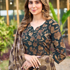 Mal Cotton Digital Print Kurta Pant Set