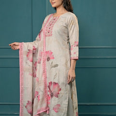 Digital Print Cotton Kurta Set for Women