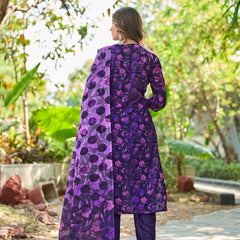 Mal Cotton Digital Print Kurta Pant Set