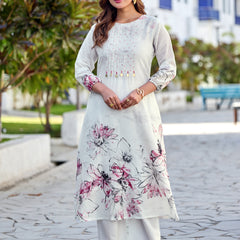 TAVAS Digital Print Cotton Co-ord Set