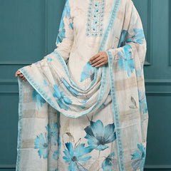 Digital Print Cotton Kurta Set for Women