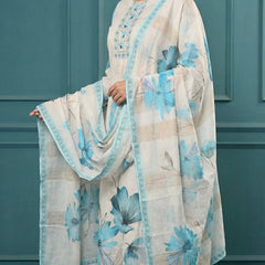 Digital Print Cotton Kurta Set for Women