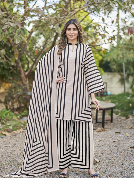 Chic Digital Print Mal Cotton Kurta Set