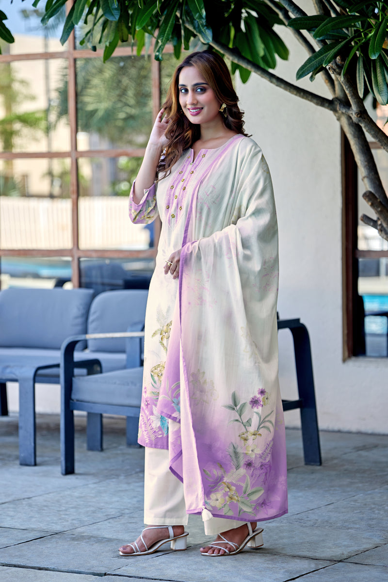 TAVAS Grace Digital Print Cotton Kurta Set