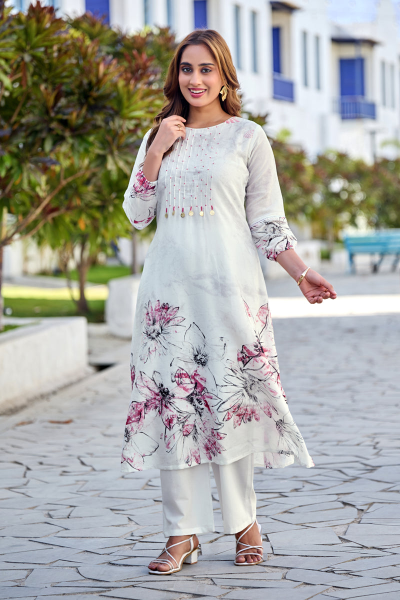 TAVAS Digital Print Cotton Co-ord Set