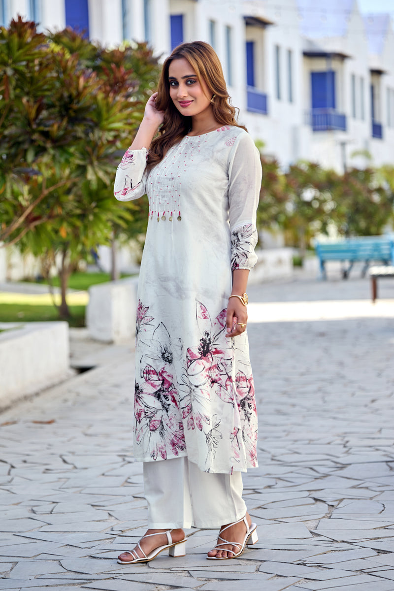 TAVAS Digital Print Cotton Co-ord Set