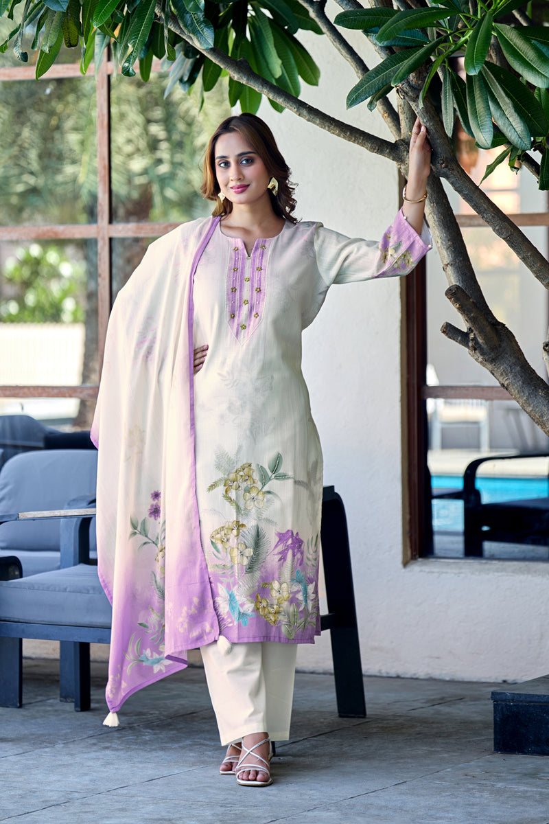 TAVAS Grace Digital Print Cotton Kurta Set