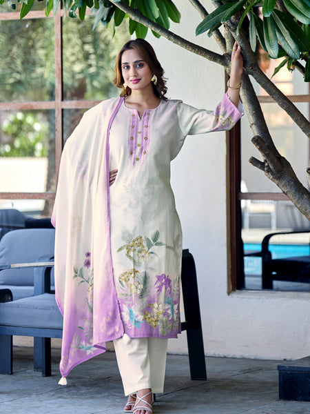 TAVAS Grace Digital Print Cotton Kurta Set