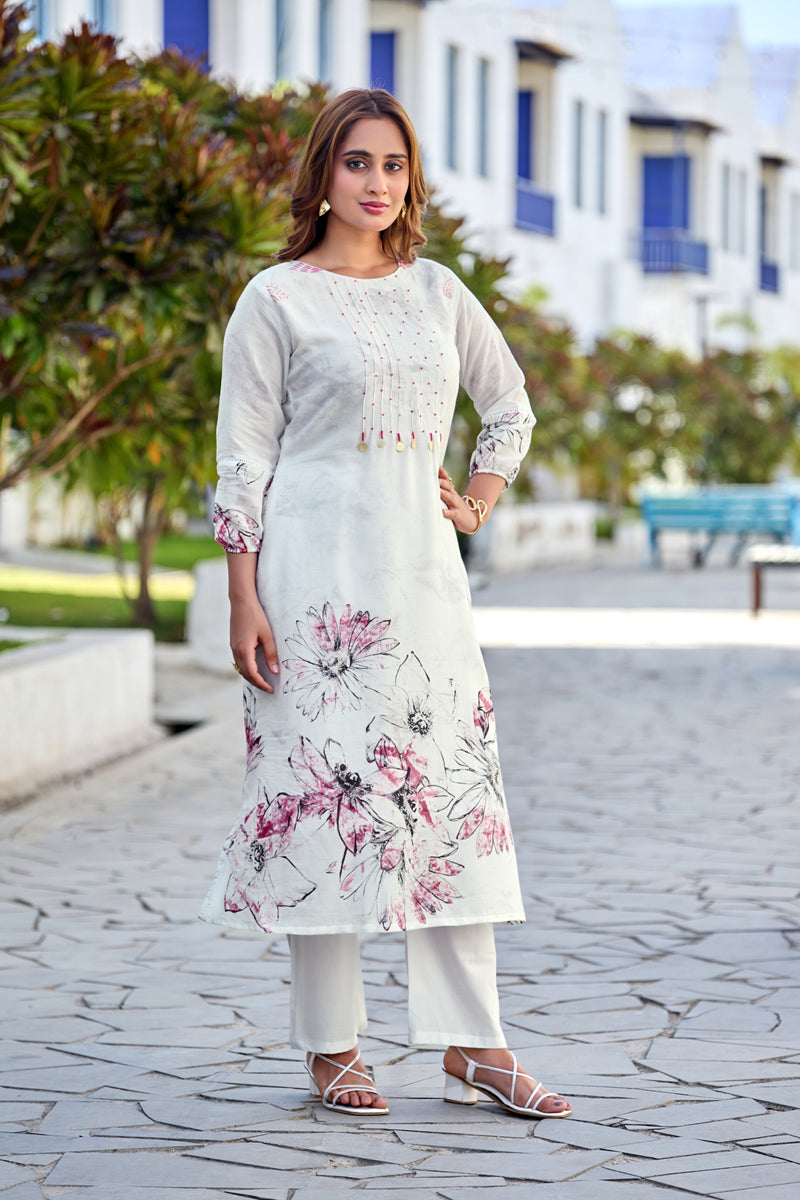 TAVAS Digital Print Cotton Co-ord Set