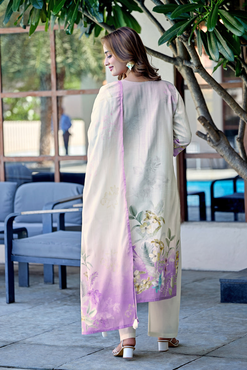 TAVAS Grace Digital Print Cotton Kurta Set