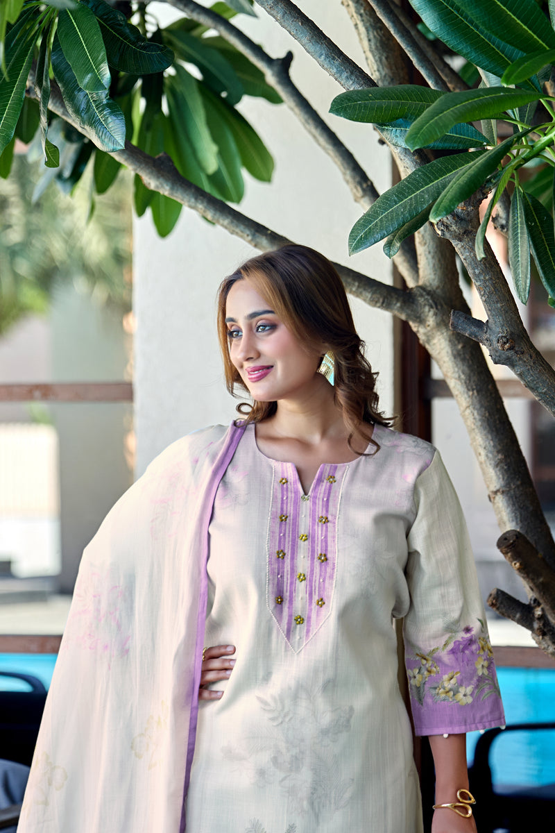 TAVAS Grace Digital Print Cotton Kurta Set