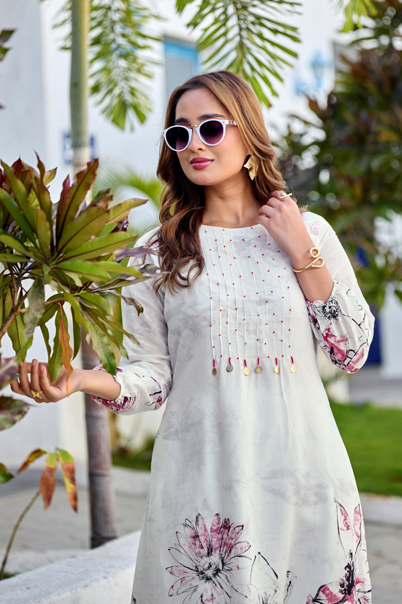 TAVAS Digital Print Cotton Co-ord Set