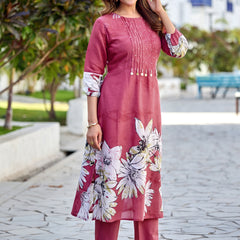 TAVAS Digital Print Cotton Co-ord Set