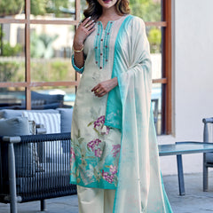TAVAS Grace Digital Print Cotton Kurta Set