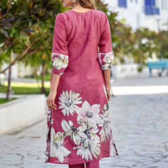 TAVAS Digital Print Cotton Co-ord Set