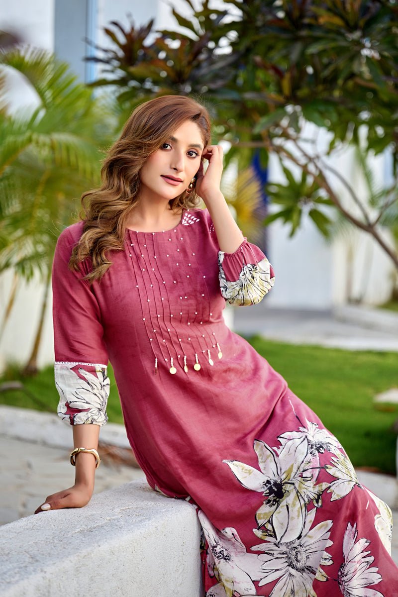 TAVAS Digital Print Cotton Co-ord Set