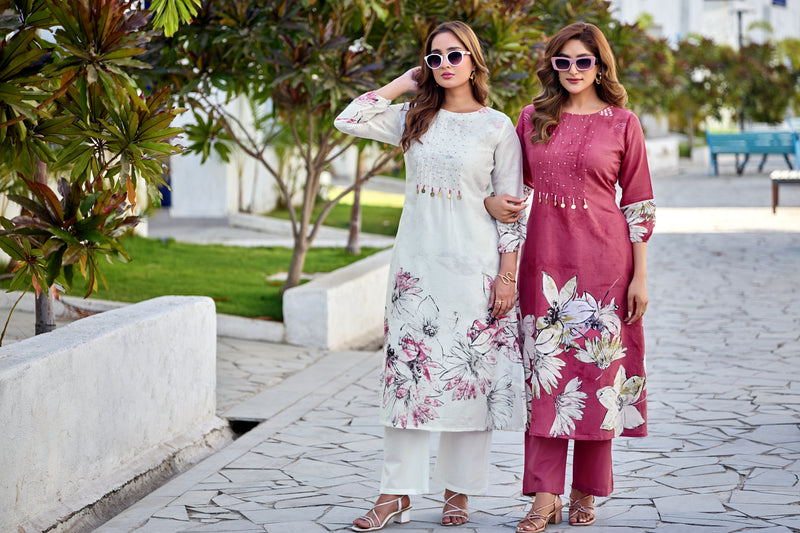 TAVAS Digital Print Cotton Co-ord Set