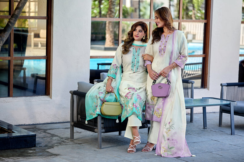TAVAS Grace Digital Print Cotton Kurta Set